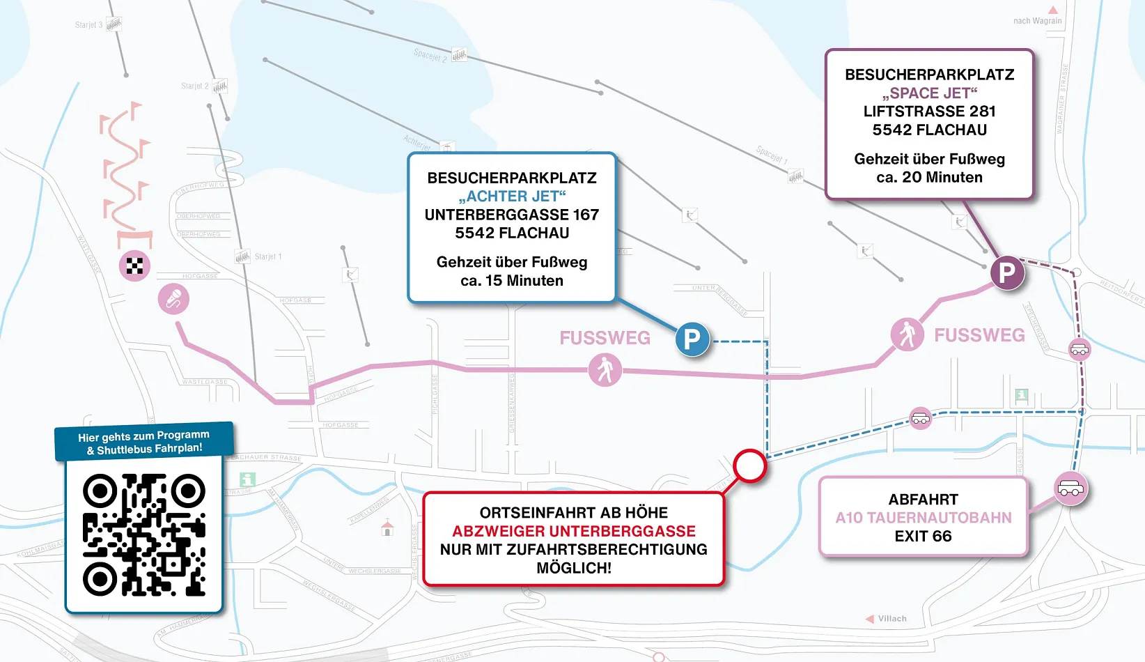 flachau-skiweltucp-parken-anreise-lageplan